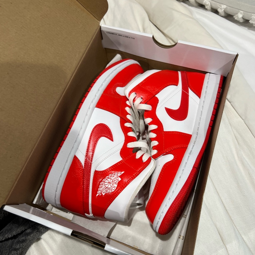 Nike Red and White Sneakers